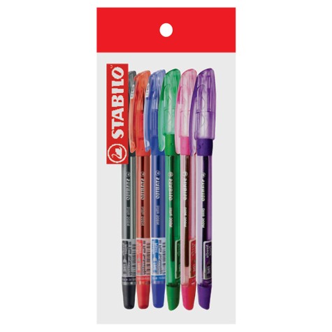 STABILO BOLIGRAFO BILLE 508NF PACK DE 6 COLORES