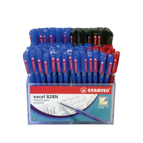 STABILO BOLIGRAFO EXCEL 828 NF EXPOSITOR DE 180UNDS