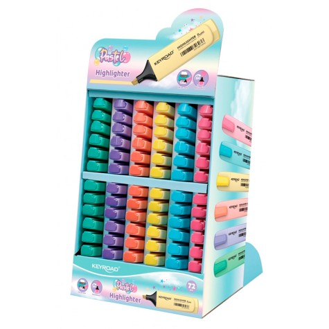 KEYROAD RESALTADOR PASTEL EN EXHIB. DE 72UNDS KR973126
