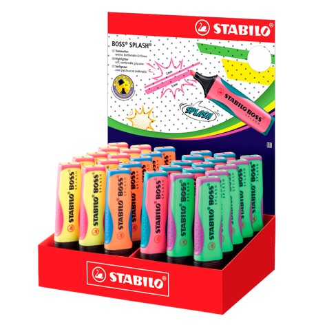 STABILO RESALTADOR BOSS SPLASH EXPOSITOR DE 30UND 75/30-1